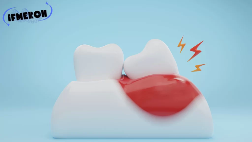 Can gum disease kill you? Illustration of inflamed gums and tooth pain, highlighting gum disease symptoms.