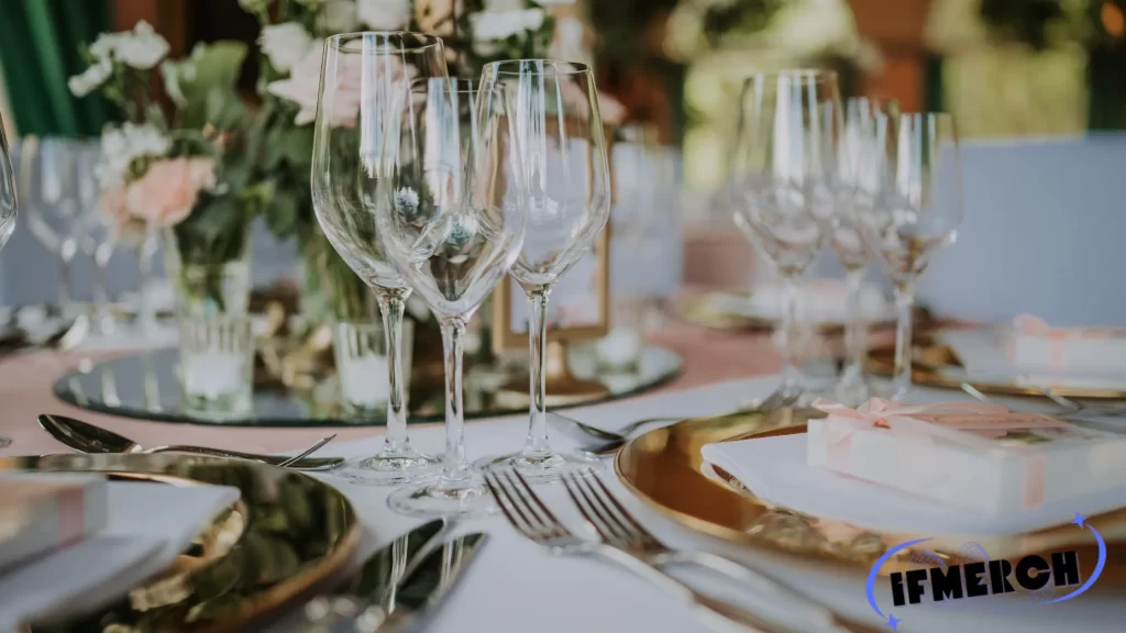 Elegant wedding table setup with wine glasses. Can You Get Invited to a Wedding?